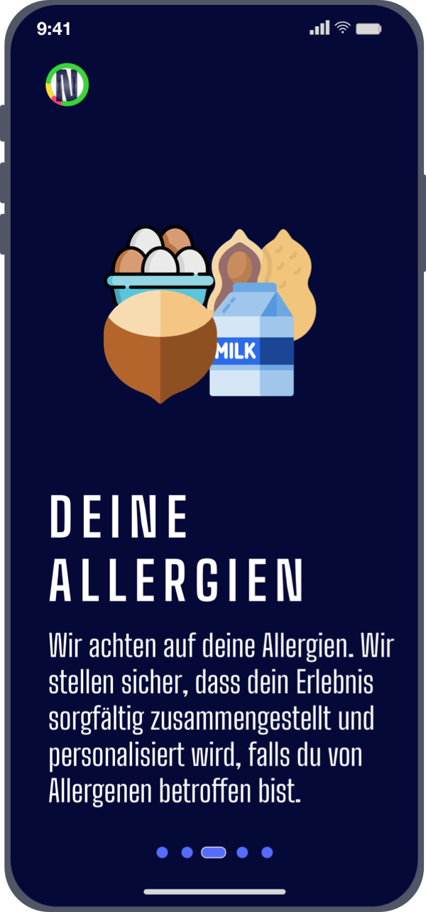 Waehle Allergien aus, falls vorhanden